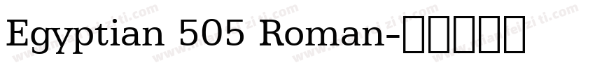 Egyptian 505 Roman字体转换